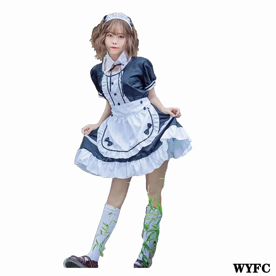 

Woman Cute French Maid Costume Girl Female Tokyo Anime Cosplay Costume Waitress Maid Party Stage Costume Halloween Large Sizes