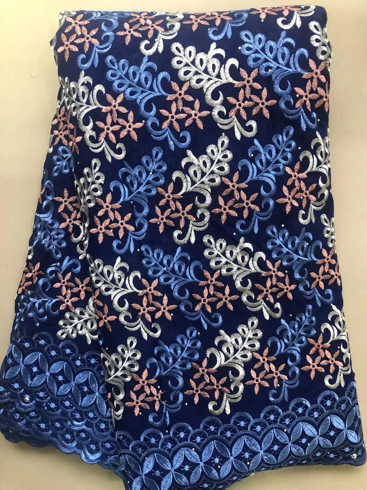 

Швейцарская кружевная ткань 2023, тяжелая вышивка бисером, африканские кружевные ткани, 100% хлопчатобумажная ткань, швейцарская вуаль, сухое кружево, Швейцария QF2006