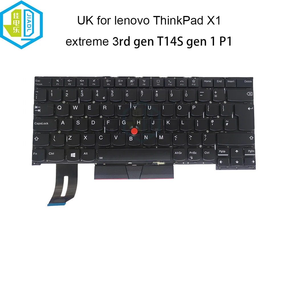 UK GB notebook pc keyboard backlit for Lenovo ThinkPad T14S Gen 1 P1 Gen 3 X1 Extreme 3rd Gen backlight replacement keyboards
