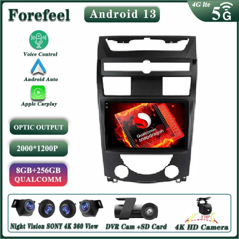 

Android 13 Qualcomm Snapdragon For SsangYong Rexton Y250 II 2 2006-2012 Multimedia Car Vehicle Navigation GPS TV Autoradio