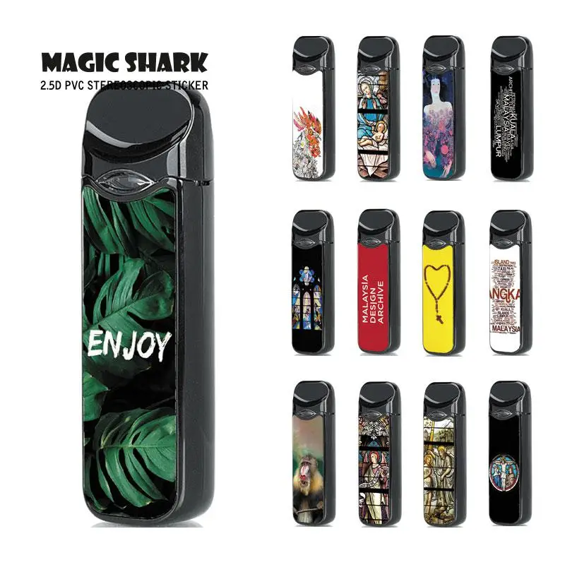 

New God Church Baboon Leaf Sticker for Smok Nord Wraps Film Case Cover for Smok Nord