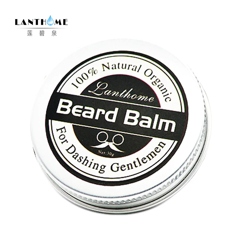 10pcs Lanthome Men Beard Oil Balm Moustache Wax for Styling Beeswax Moisturizing Smoothing Gentlemen Beard Care for Dropshipping images - 6