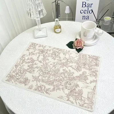 

Водонепроницаемый хлопковый льняной коврик для стола