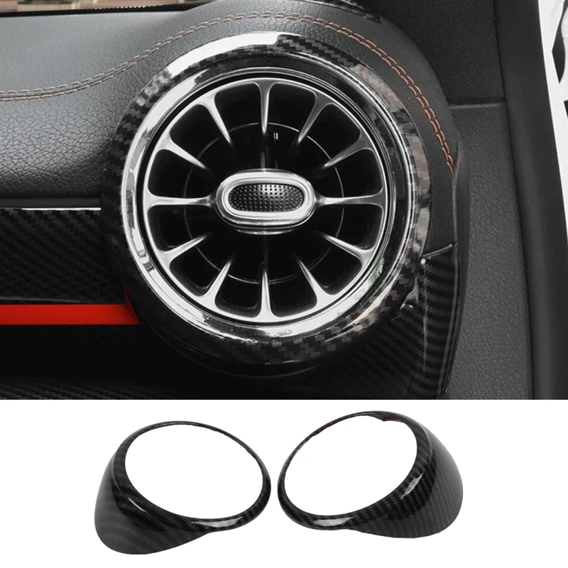 

Car Sticker Dashboard Side Air conditioning Air Vent Outlet Ring Cover Trim Frame For Mercedes Benz A Class W177 A180 A200 2019