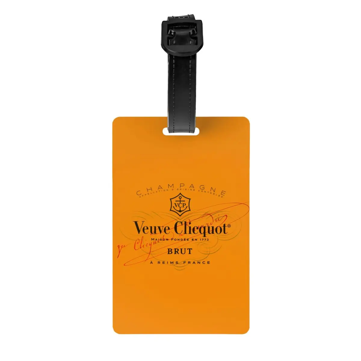 

Luxury Champagne Veuve Clicquots Luggage Tags Custom Baggage Tags Privacy Cover Name ID Card