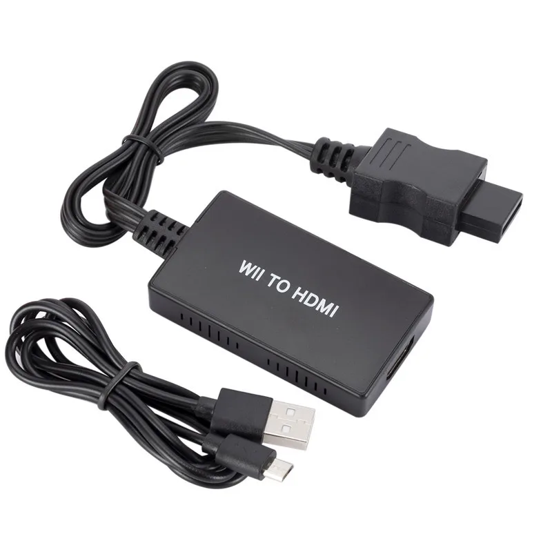 

Адаптер Wii в HDMI-совместимый преобразователь 1080p 720p для телевизионного монитора дисплей Full HD аудио видео адаптер аудио для NTSC 480I 480P