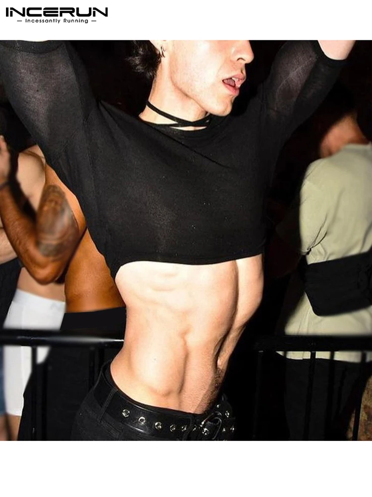 

Футболка мужская однотонная на шнуровке, с круглым вырезом и длинным рукавом