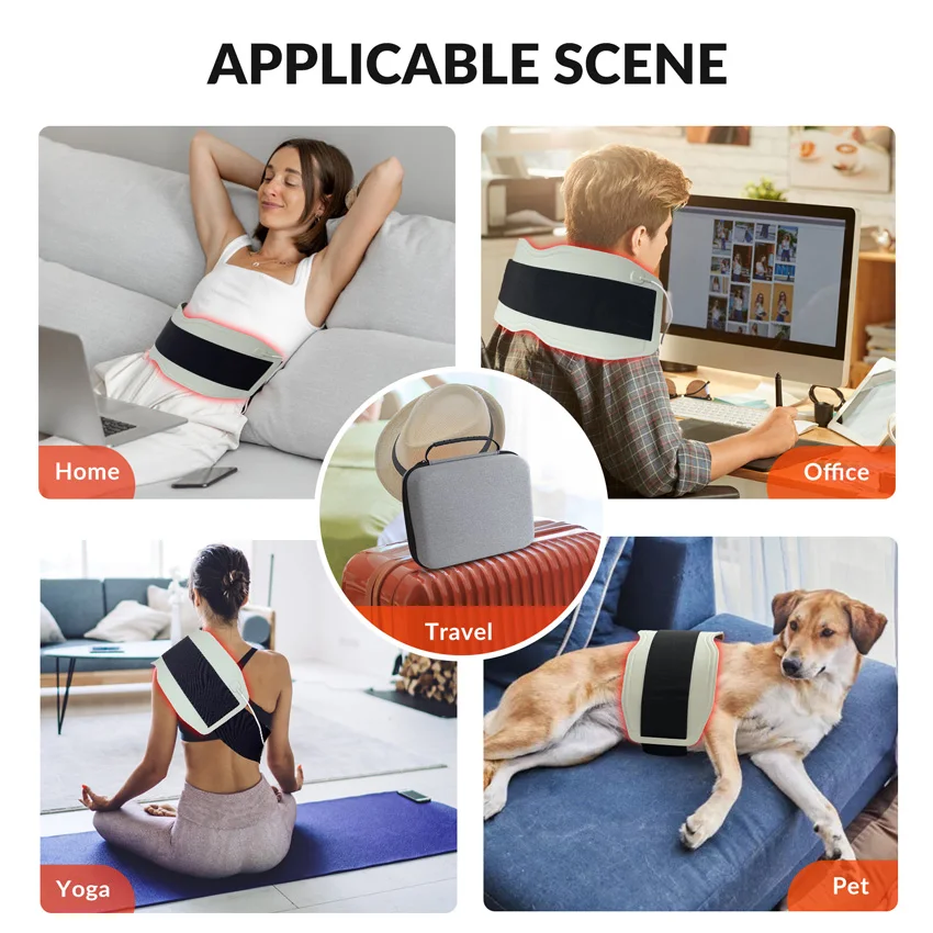 Красная и инфракрасная зеркальная фототерапия пояс 850 нм 660 Обезболивание спины