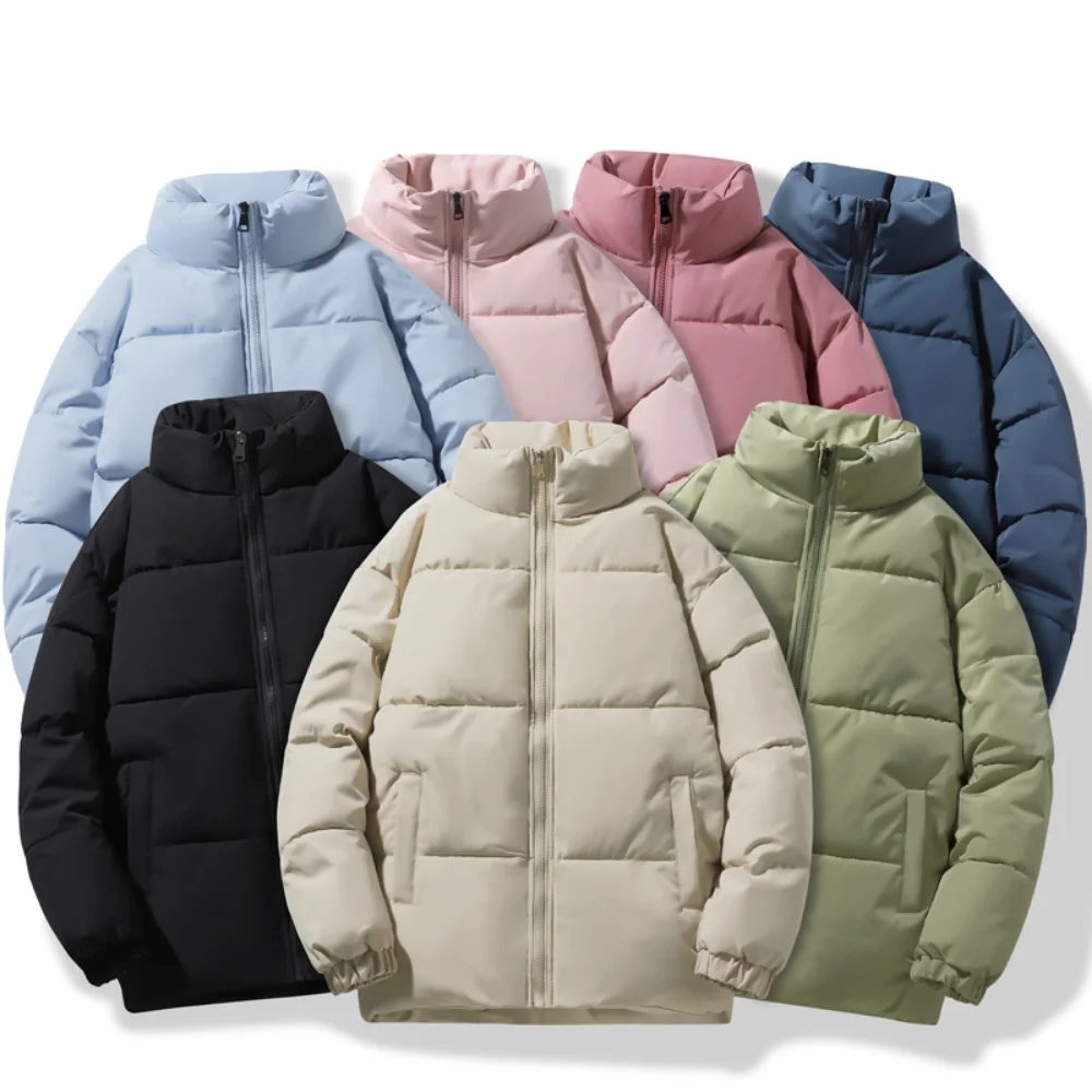 

Many Puffer Jacket Colors Available Stand Collar Windbreaker Winter Jackets Men Cotton Padded Thicken Keep Warm Outdoor Coat