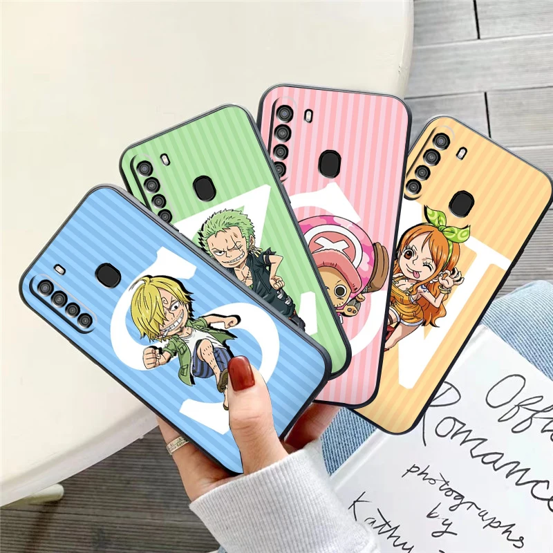 

ONE PIECE Anime Phone Case For Samsung Galaxy S8 S8 PLus S9 S9 Plus S10 S10E S10 Lite 5G Plus Liquid Silicon Silicone Cover