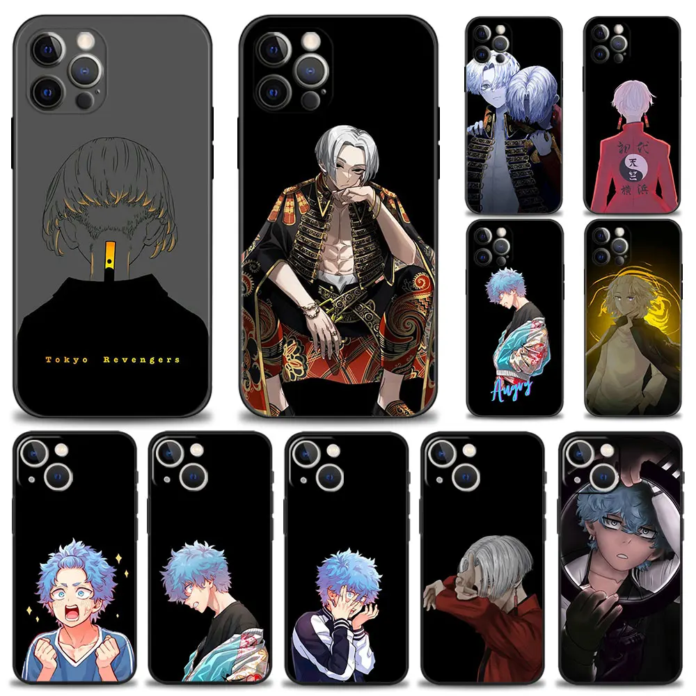 

Phone Case For iPhone 14 13 12 11 Pro Max XS Max XR X 8 7 6 6S Plus SE Silicon Bumper Back Cover Tokyo Revengers Draken Mikey