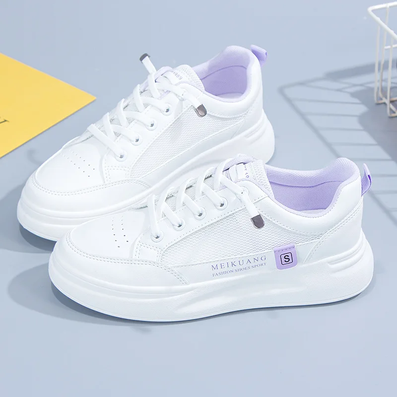 Small White Shoes Women's 2022 Spring New All-match Mesh Summer Breathable Student Shoes Women's Ins Tide Board Shoes Women