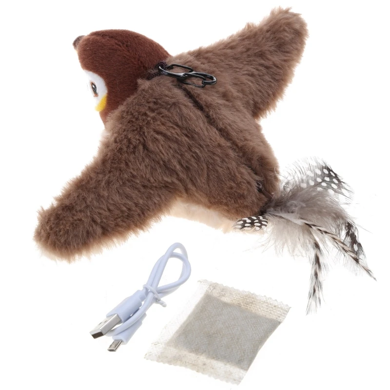 

Интерактивная игрушка для кошек, движущаяся с звуками, Реалистичная плюшевая игрушка для животных, электрическая игрушка, Прямая поставка