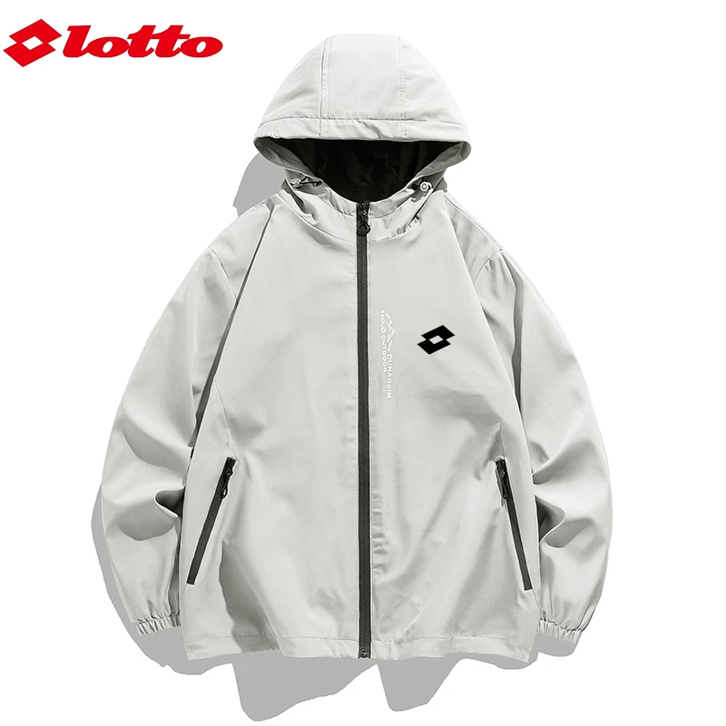 Вышитые куртки LOTTO высокого качества для мужских толстовок осень-зима
