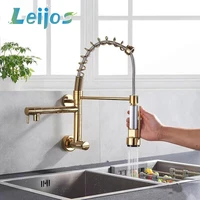 kitchen faucet wall mountedcommercial kitchen faucet with sprayer single handle spring kitchen faucet blackgoldchromenickel