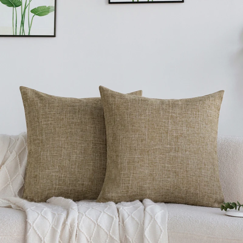 Наволочка для подушки настраиваемая льняная Цветная декоративная наволочка