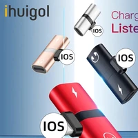 ihuigol 2 in 1 charger calling adapter for iphone 7 8 plus x xs max xr ios 10 11 12 audio connector splitter for apple adapter