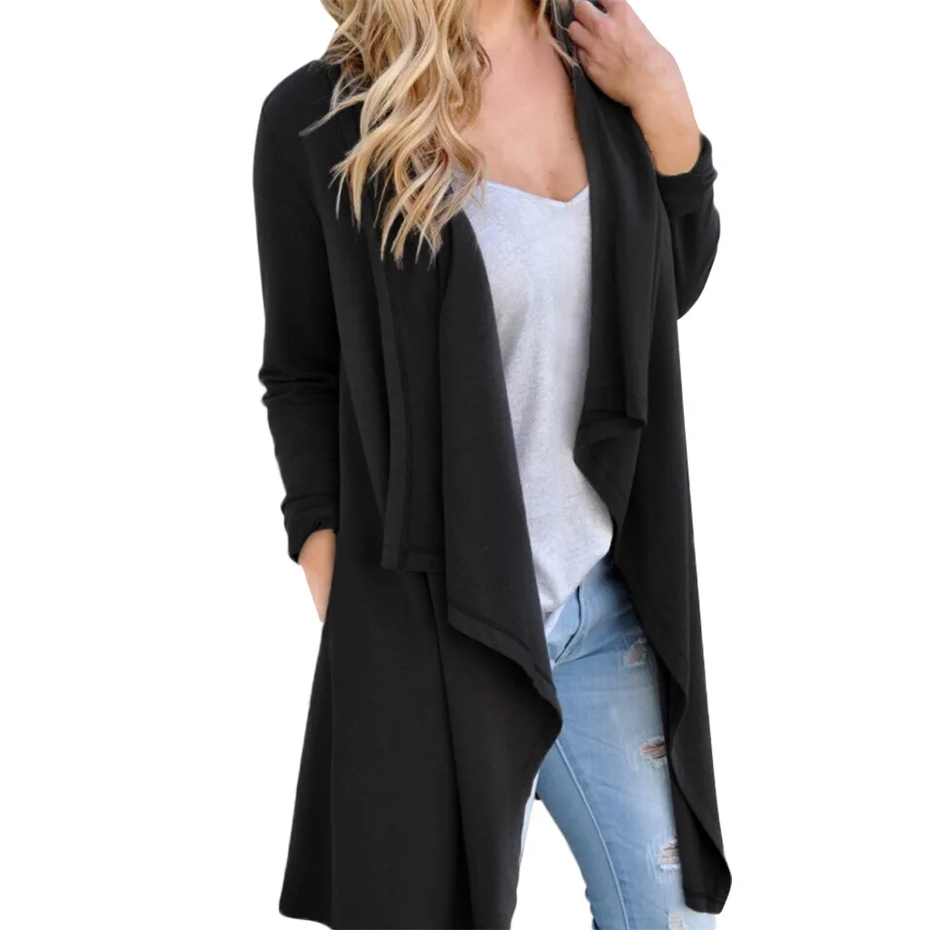 

Womens Fashion Long Sleeve Irregular Cardigan Blouse Womens Sweaters for Work Womens Christmas Sweater Cardigan