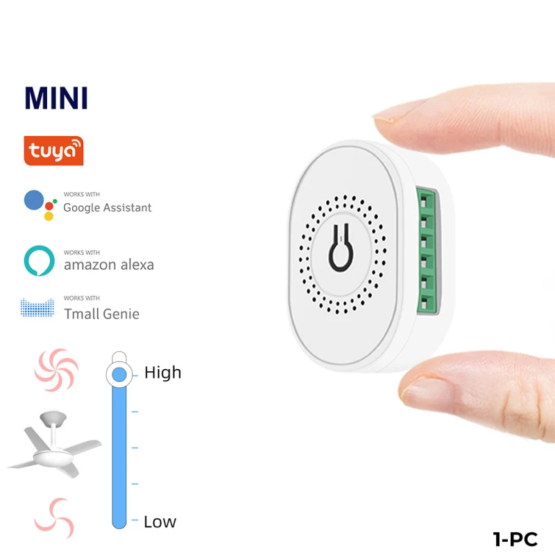 

Tuya WiFi Mini Smart Switch RF433MHz Blind Curtain Module Relay Breaker DIY Electric Roller Shutter Window Smart Life Home Alexa