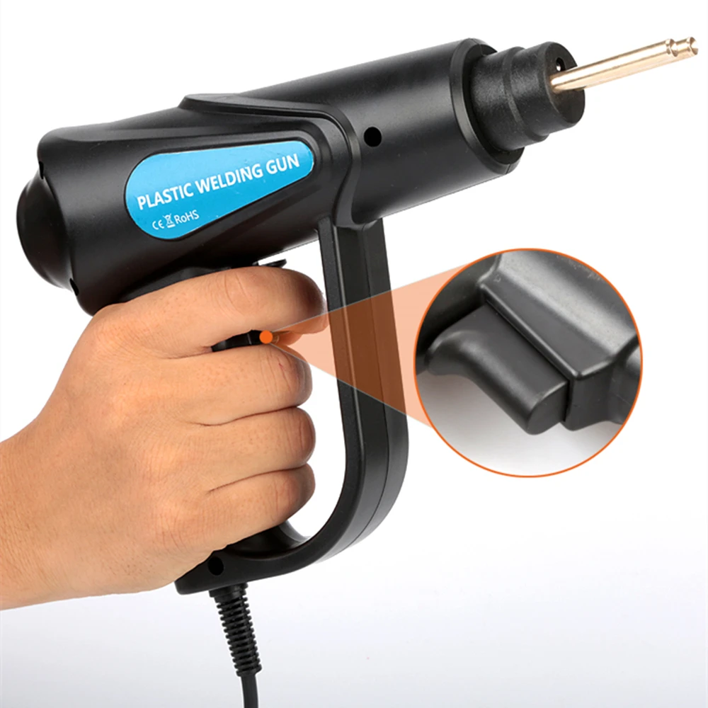 

Repair Welding Machine Bumper Soldering Staples Car Repair Tools Kit Plastic Welder Heat Gun Soldering Iron For Plastic Welding