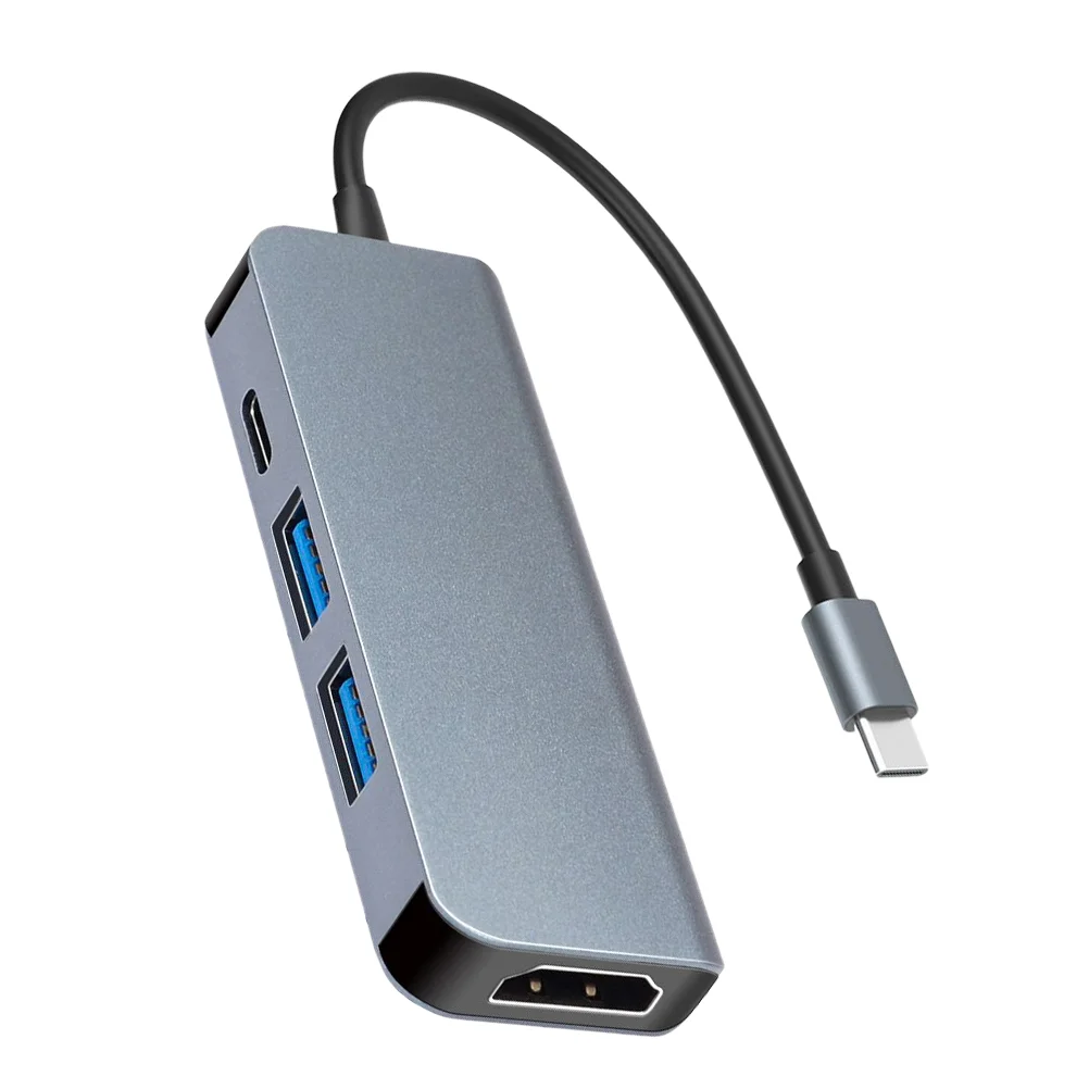 

Video Adapter 4 Port USB Hub Dock Holder Hub Portable Computer Accessories
