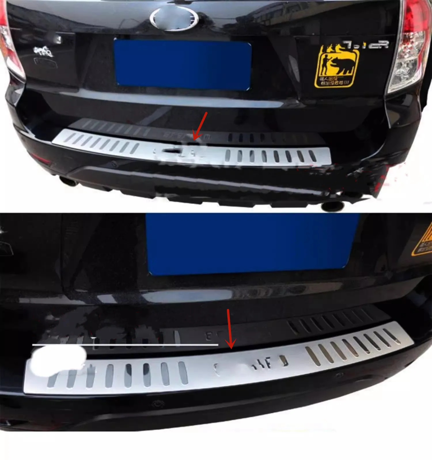 

For Subaru Outback 2010-2014 stainless steel Trunk threshold guard plate Welcome pedal anti-scratch protection car accessories