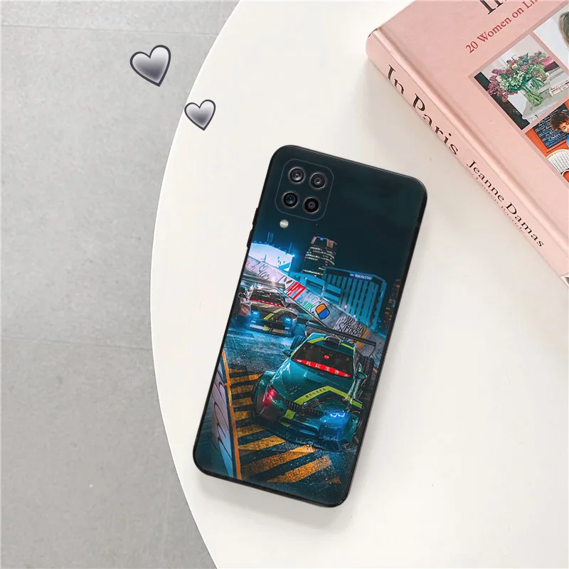 Чехол для телефона Samsung A40 A51 A52 A53 A54 A71 A72 A73 A74 A41 A42 A31 A32 A33 A34 A50 70 Черный силиконовый