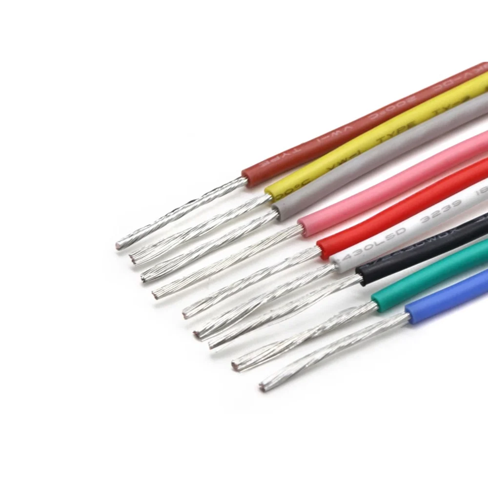 Фото 10 м 3239 силиконовый провод 20 22 24 26 28 30AWG литиевая батарея модель самолета новая энергия устойчивый к высоким температурам силиконовый провод №5