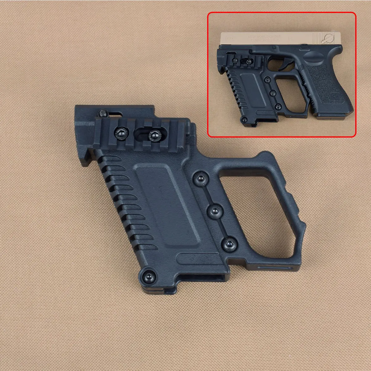 Тактический нейлоновый Glock рельсовое основание погрузочное устройство набор для