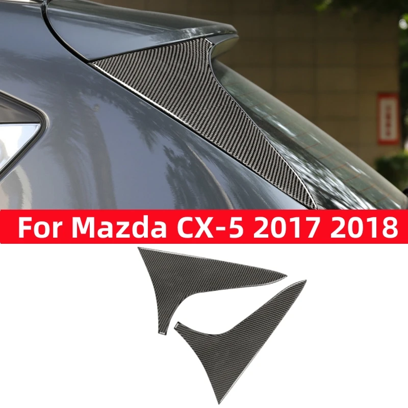 

Наклейка на заднюю крышку автомобиля для Mazda CX-5 CX5 2017 2018, аксессуары для внешней отделки автомобиля, модификация из углеродного волокна