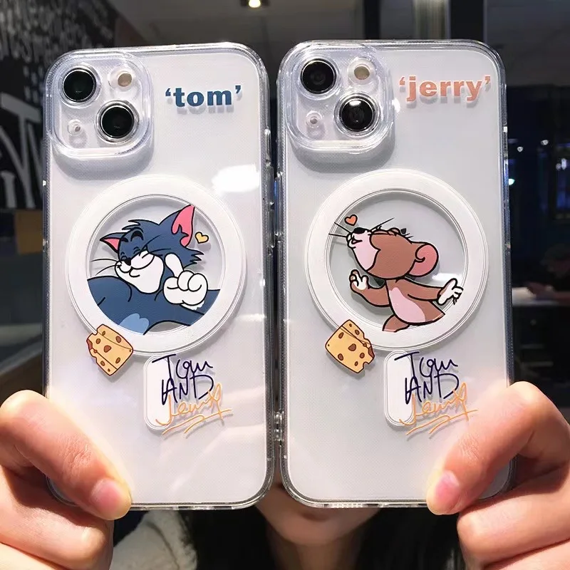 

cats and mouses cartoon For Magsafe Magnetic Phone Cases For iPhone 14 13 12 11 Pro Max Back Cover