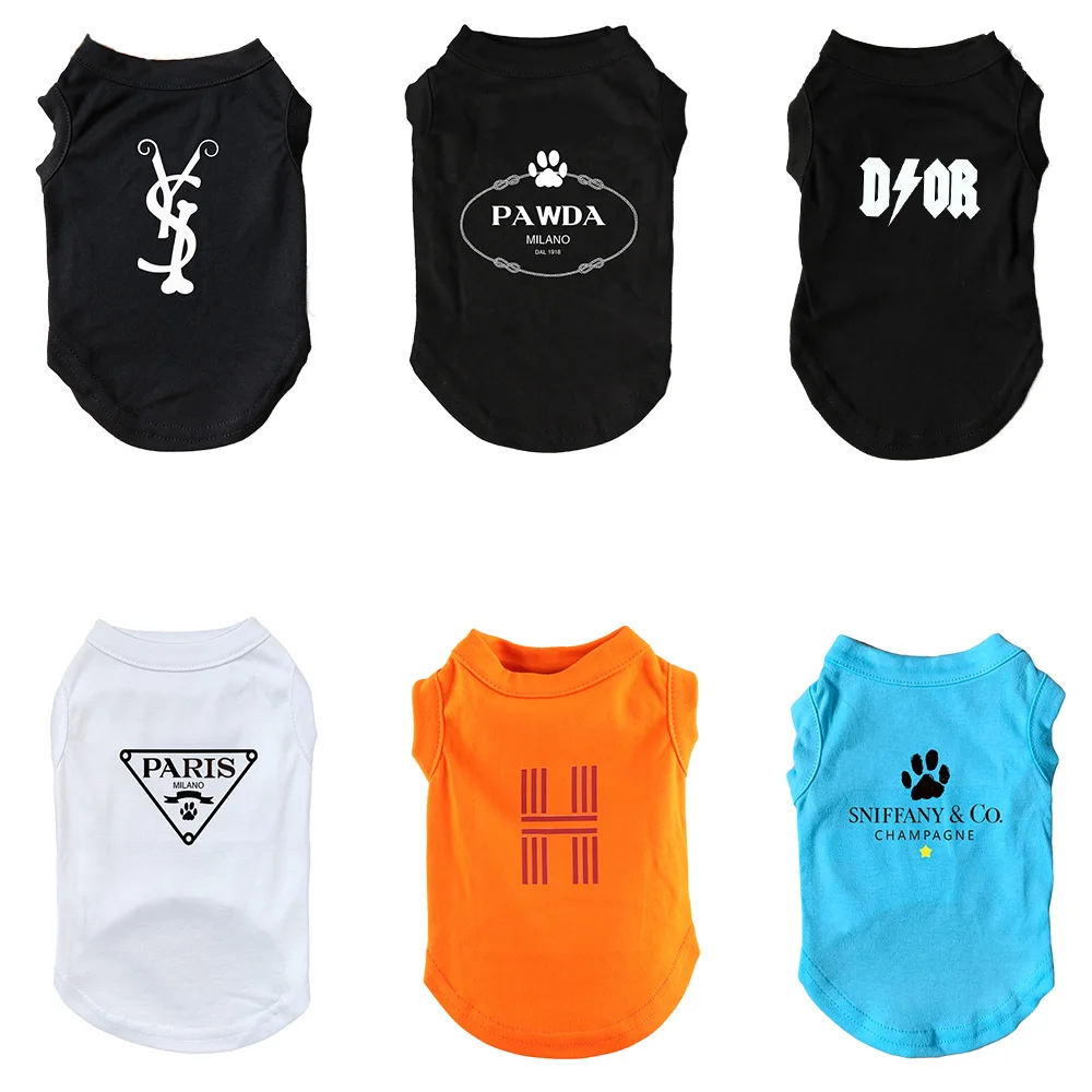 

Fashion Dog Vest Clothes Cotton Pet Shirt Breathable Thin Cooling Puppy Dubin Chihuahua Yorkshire Cat Outwear Pet Costume XS-3XL