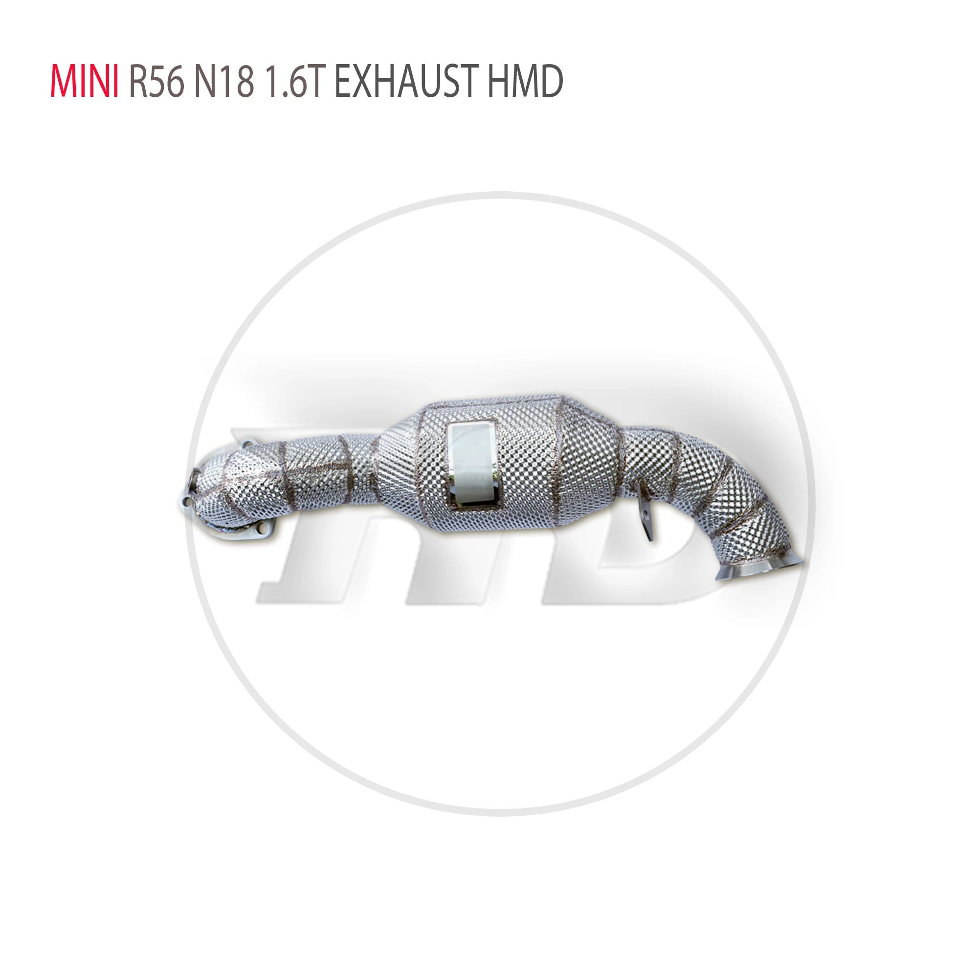 

HMD Exhaust Manifold High Flow Downpipe for MINI R56 N18 1.6T Car Accessories With Catalytic Converter Catless Pipe