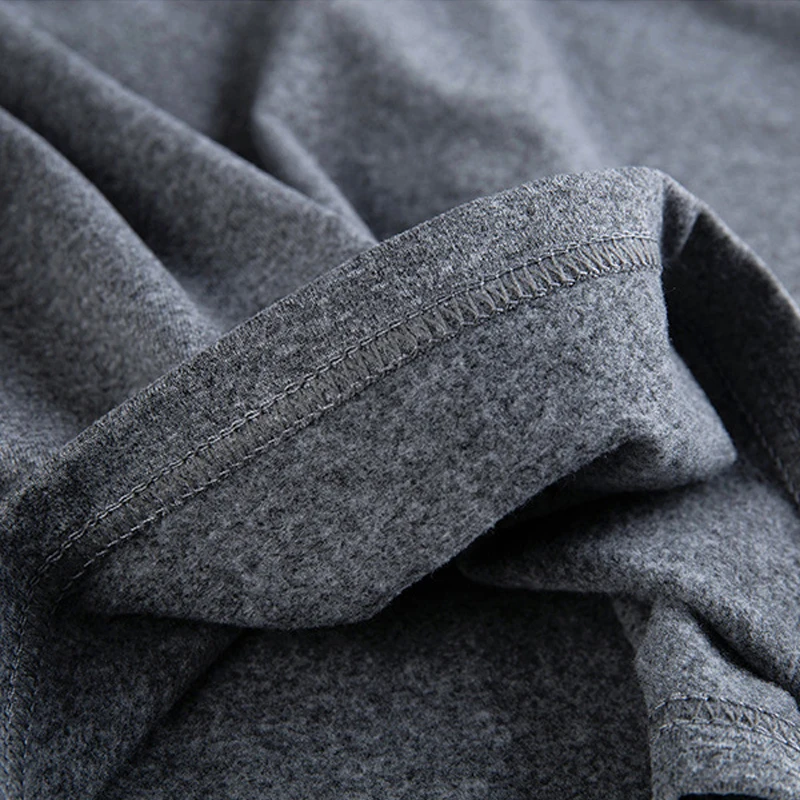 High Quality Long johns men thermal underwear sets thin fleece elastic material soft V-neck undershirt+underpants size L to 4XL