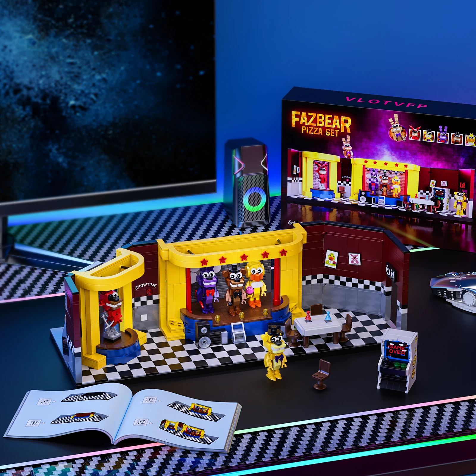 Конструктор MOC fredокрашенный в сцене