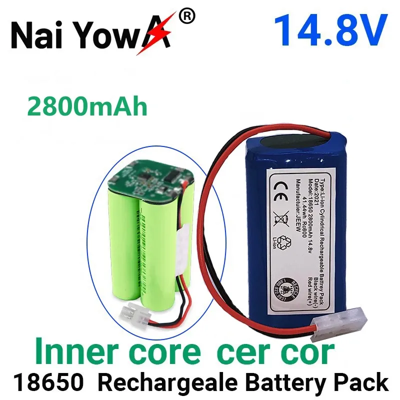 

4S1P 14.4V 14.8V 2.8Ah Vacuum Cleaner Battery Li-Ion Robot Vacuum Lithium Sweeper Spare Batteries 18650 Battery