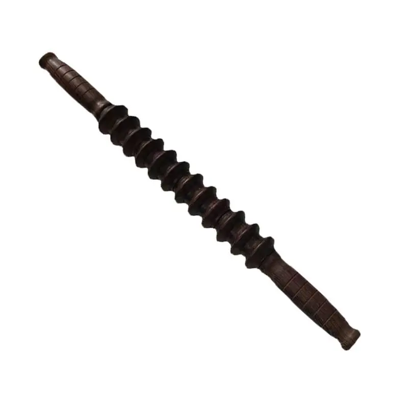 

Массажная роликовая палочка для массажа целлюлита, деревянная конструкция из эбенового дерева с изогнутым дизайном