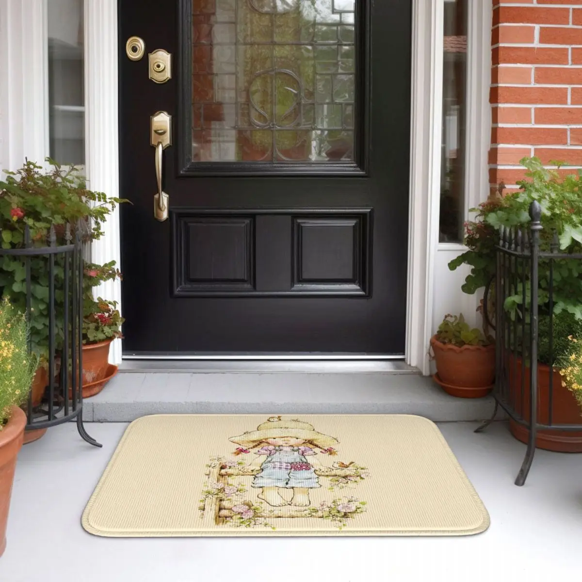 Сара Кей - Сидя на ограждении Коврики для унитаза ванной Коврик ПВХ