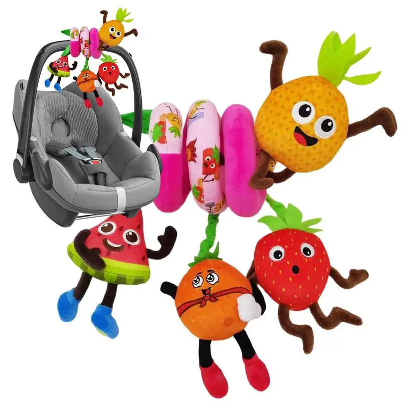 

Игрушки для автомобильных сидений, подвесные погремушки для детской кроватки, мягкие мобильные игрушки для коляски, детской кроватки, спир...