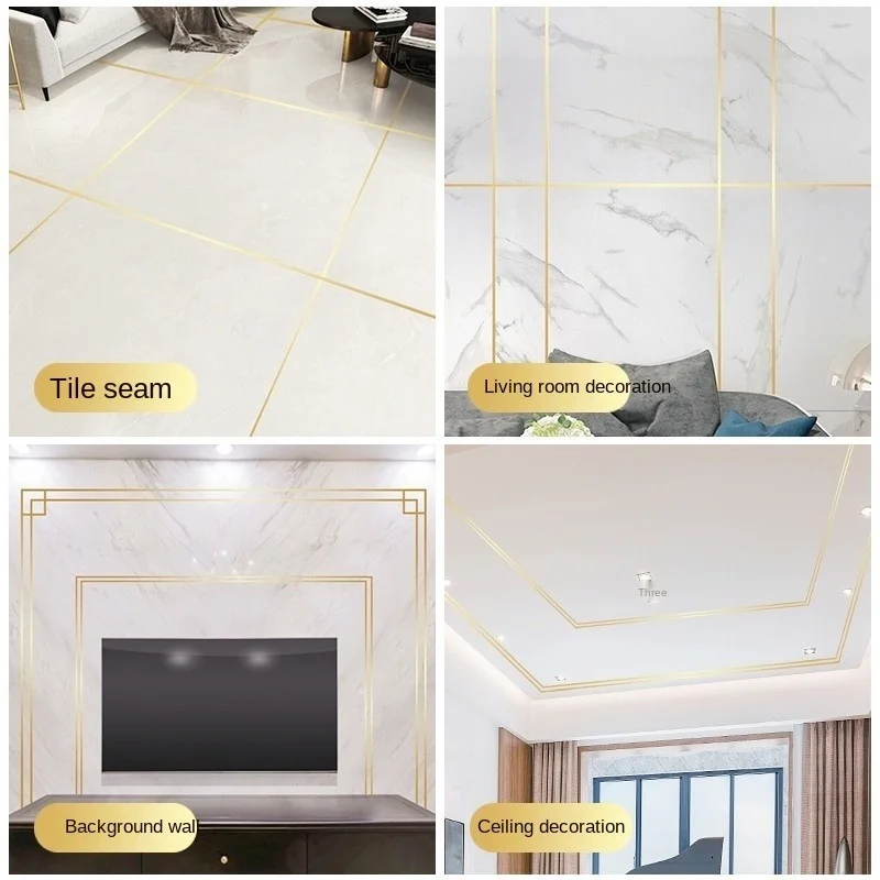 Home Decoration Tile Gap Tape Self-adhesive Floor Wall Waterproof Decorative Sealing DIY Furniture Sticker |