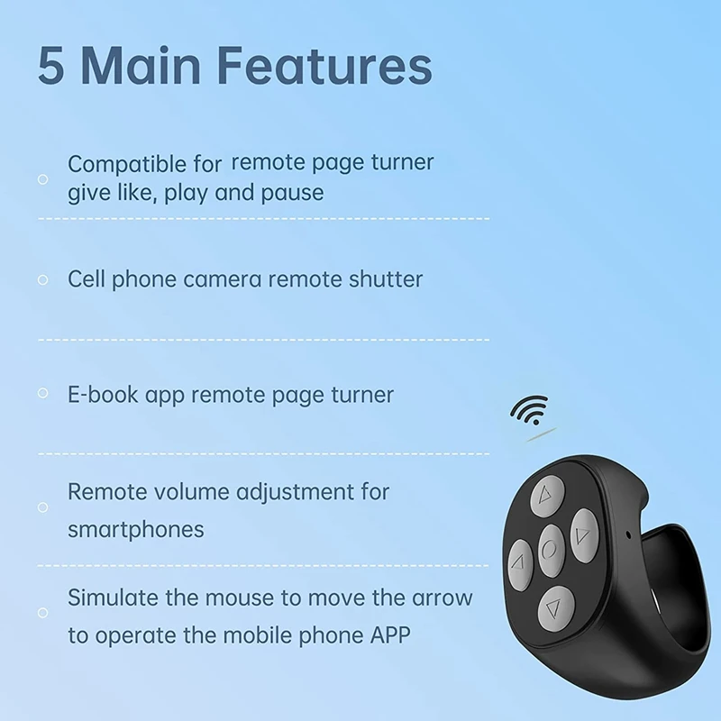 Совместим с пультом дистанционного управления Tiktok кнопкой затвора камеры для