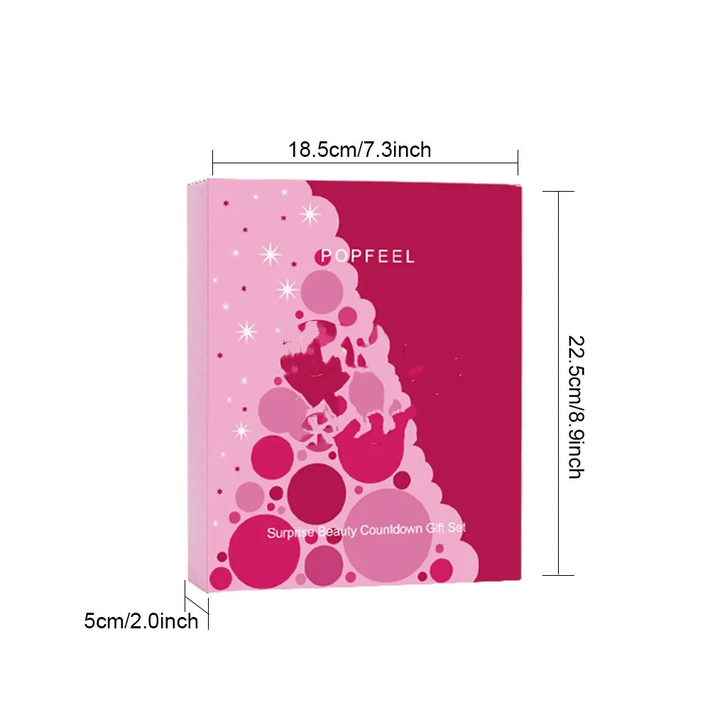 Адвент-календарь для макияжа на 2024 красоты год 24 в индивидуальной упаковке и