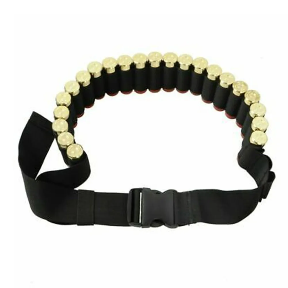 

25 Round Shotgun Cartridge Belt Ammo Belt Suitable For 12GA 20GA Case Holder Ammo Belt Sling Adjustable Length Hunting Bag Shoot
