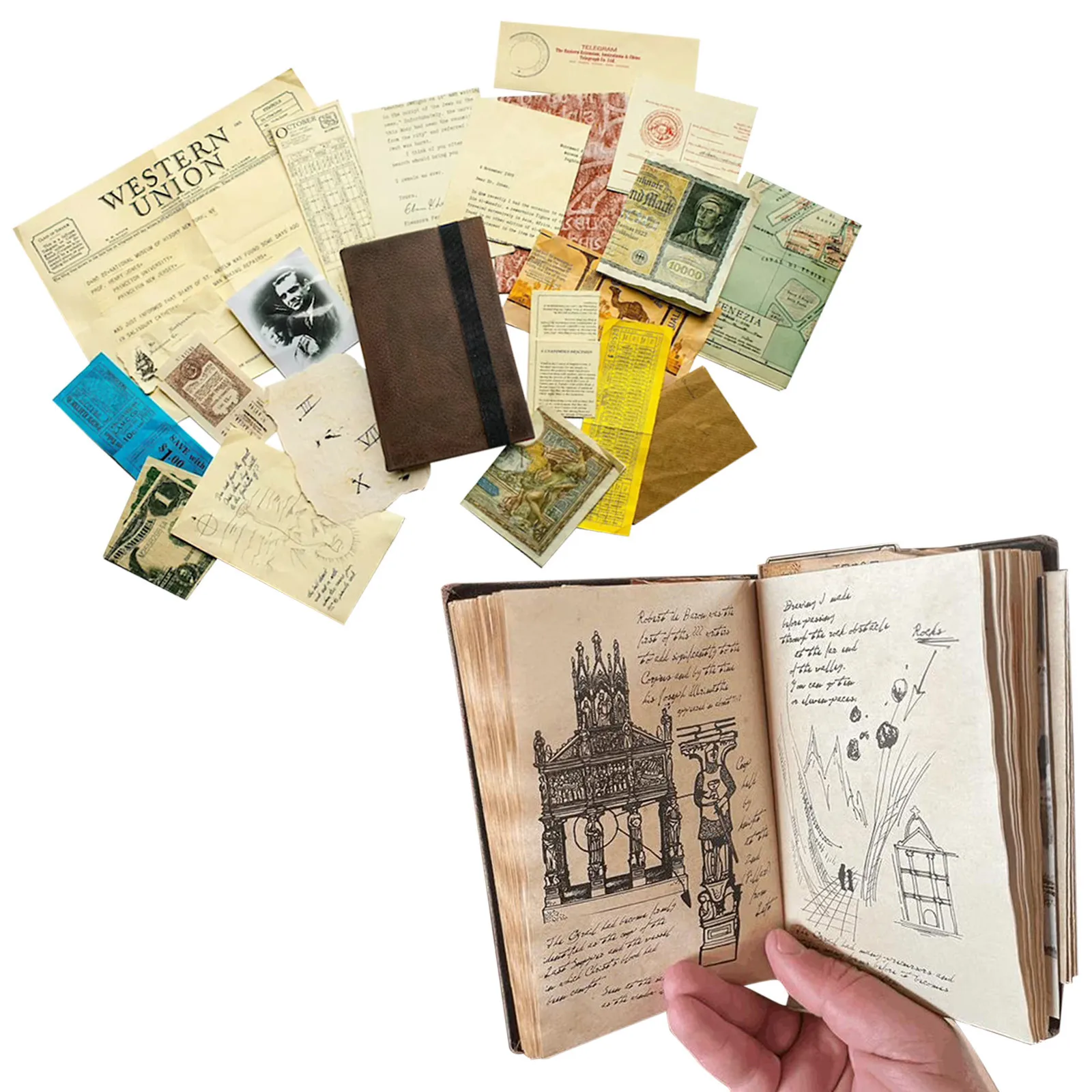 

Indiana-Jones Grail Diary Prop Replica Diary With Hiddenprecious Deposits Avid Movie Fans Gift Retro Spiral Notebook Notepad