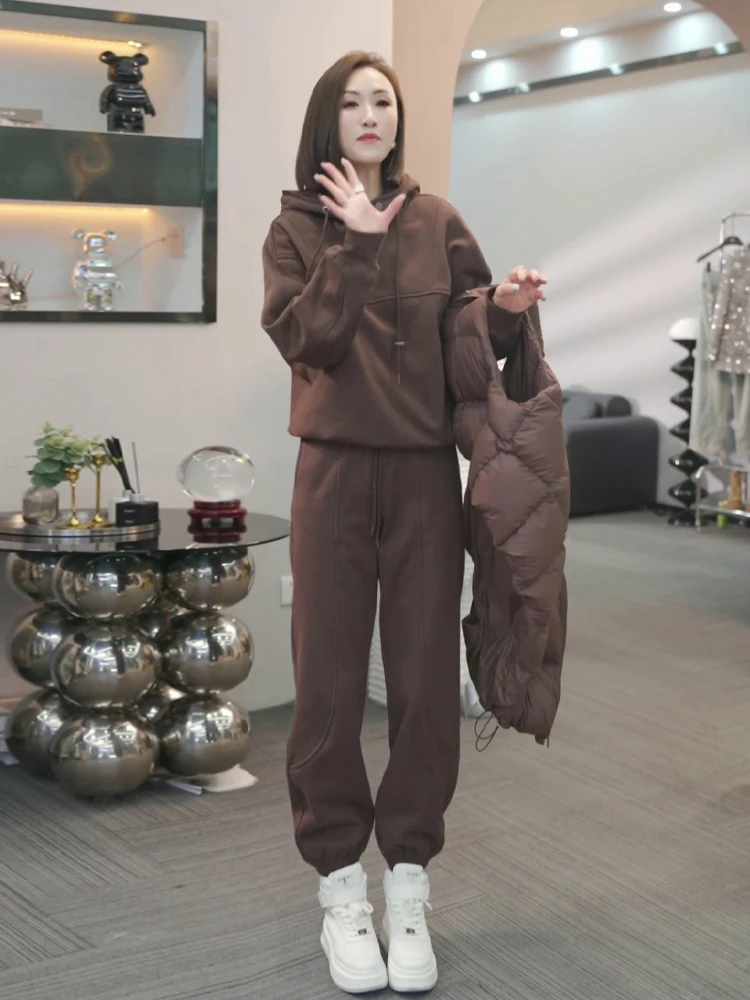 Европейские товары спортивный комплект для женщин весна и осень 2024 новая мода