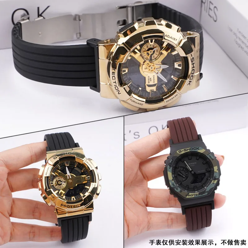 Силиконовый ремешок для часов GA110/DW5600/GA2100 DW-6900 Casio gshock спортивный дайвинга со