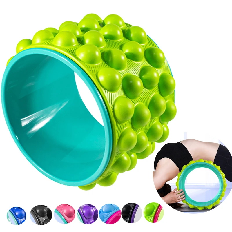 

Back Roller Stretcher Myofascial Release Trigger Point Yoga Wheel Foam for Treat Back Pain Deep Tissue Massage Exercise Mobility