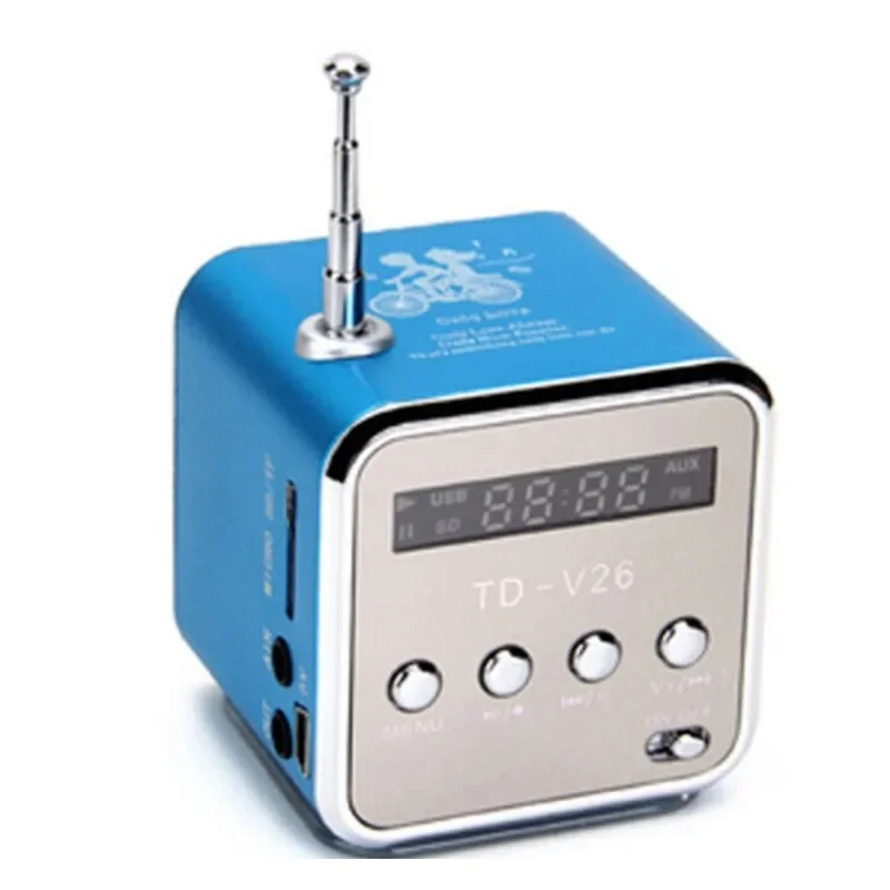 Фото TDV26 Мини-радио Цифровой Портативный Bluetooth-динамик Звуковые коробки С Am FM-радиоприемником Поддержка SD TF-карты для Mp3-плеера №2