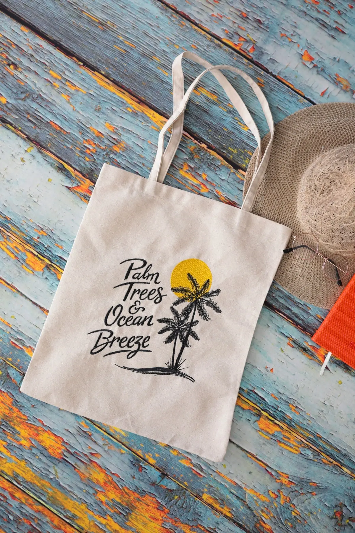 

Женская пляжная сумка-тоут с вышивкой ладони, модная летняя вместительная сумка-тоут