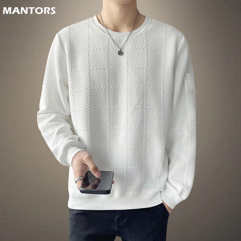 

New Hoodies Sweatshirt Mens Jacquard Hip Hop Pullover Streetwear Casual Fashion Clothes Mens Sweatshirt Pullover Korean Harajuku